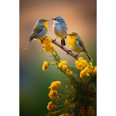 Colourful Birds Canvas